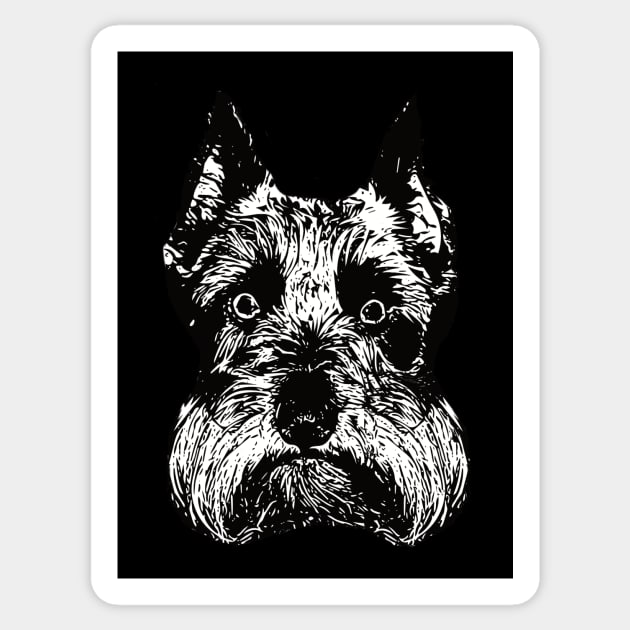 Schnauzer - Schnauzer Christmas Gifts Sticker by DoggyStyles